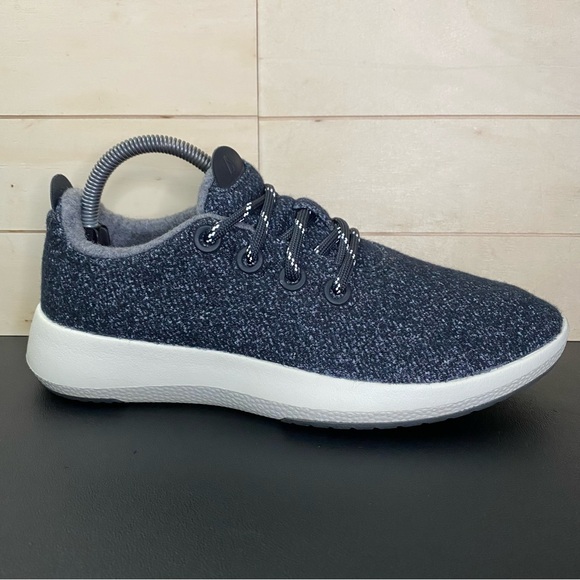 Allbirds Wool Runner Mizzle Men's Size 8 Shoes Blue Grey White Sneakers 0922 NV1 - Picture 1 of 11